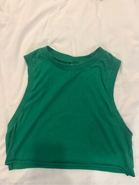 H&M Emerald Green Cropped Tank Top